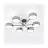 Emibig Deckenleuchte Maga Stahl Grau | Geeignet für 6x E14 - Max 10W
